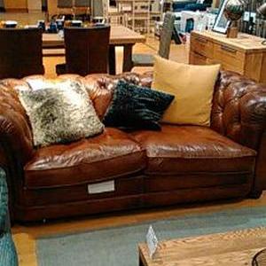 John Lewis Stanford leather large sofa