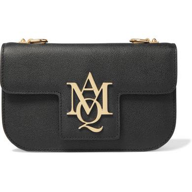 Alexander McQueen Insignia textured-leather satchel