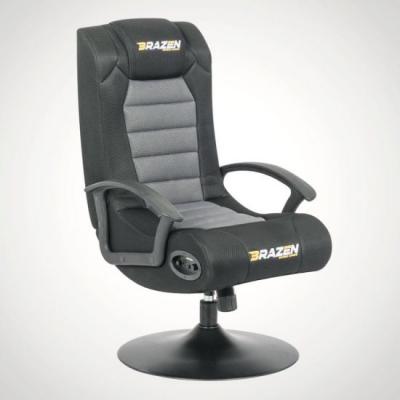 BraZen Stag Gaming Chair – Black and Grey 
