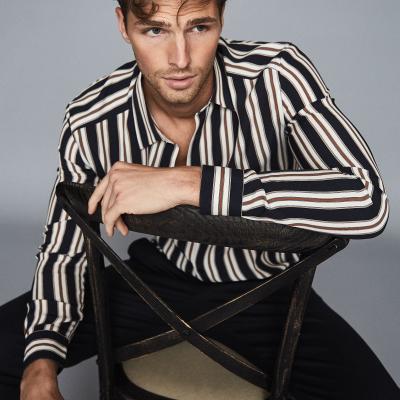 Keenum Gold Bold Striped Shirt – REISS