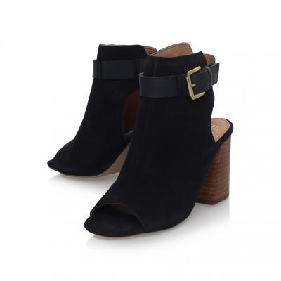 Ripple Navy Mid Heel Sandals By KG Kurt Geiger