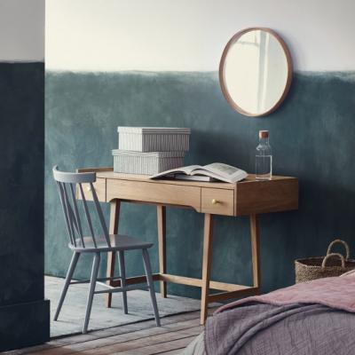 DRIO Oak desk with 3 storage drawers Habitat UK