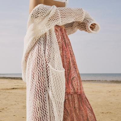 Faye Knit Oversized Fishnet Cardigan - French Connection