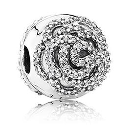 Pandora Shimmering Rose Clip