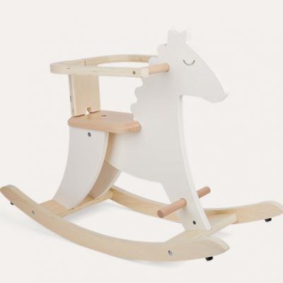 Ivory White Rocking Horse & Security Loop