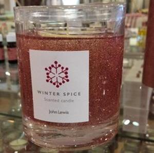 Winter Spice scented candle John Lewis