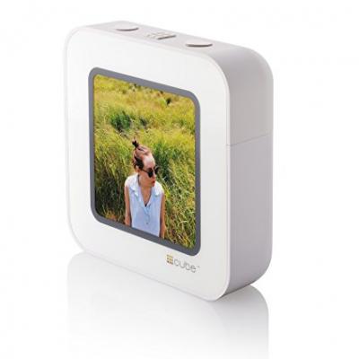 CUBE A Streaming Display for Social Media Frame, White :