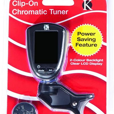 Kinsman KAC205 Chromatic Clip On Tuner - Black