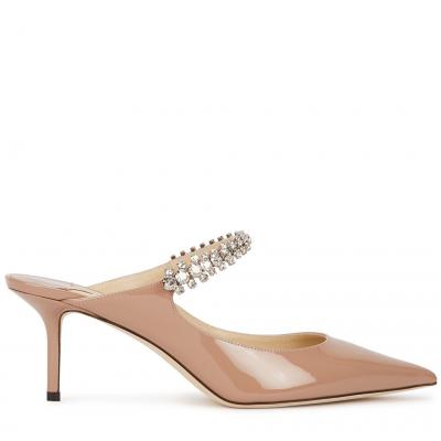 Jimmy Choo Bing 65 embellished leather mules