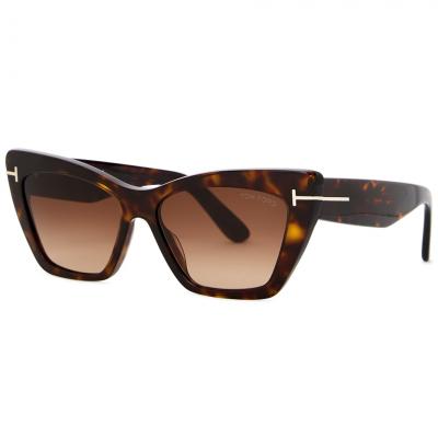 Tom Ford Wyatt tortoiseshell cat-eye sunglasses