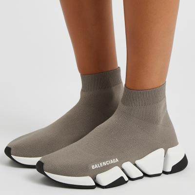 Balenciaga Speed 2.0 grey stretch-knit sneakers