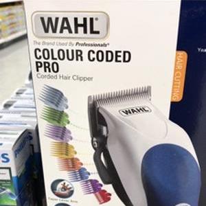 wahl colour coded pro corded hair clipper