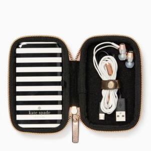 earbud and portable charger gift set - kate spade new york