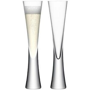 LSA International 170 ml Moya Champagne Flute, Clear (Pack of 2)