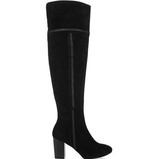 Monsoon Estelle Over The Knee Whipstitch Boot Black