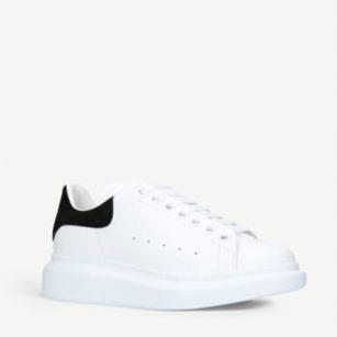 ALEXANDER MCQUEEN - Runway leather and suede platform trainers