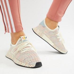 adidas Originals Pride Deerupt Sneakers In Rainbow Mesh