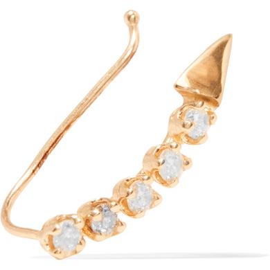 Loren Stewart 14-karat gold diamond earring