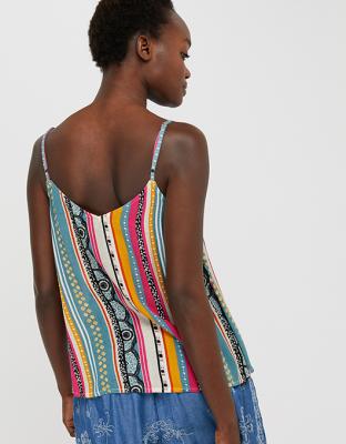 Simone Striped Camisole Orange Small 6474471551 Monsoon