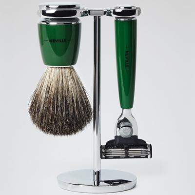 REISS / NEVILLE / RAZOR 3 PIECE SHAVING SET WHITE