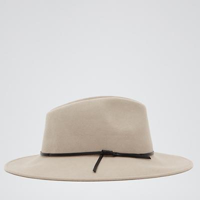 Ava Neutral Felt Fedora - REISS