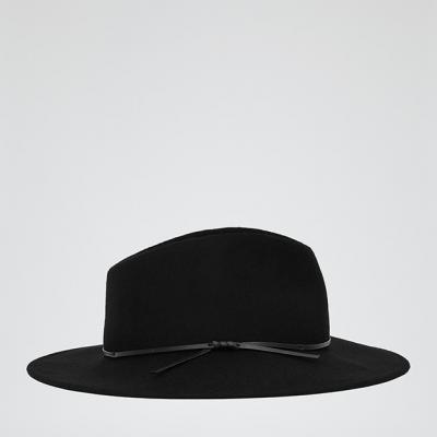Reiss AVA FELT FEDORA BLACK