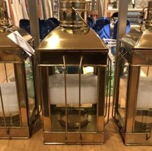 John Lewis brass nautical lantern