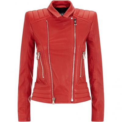 Balmain Quilted Leather Biker Jacket