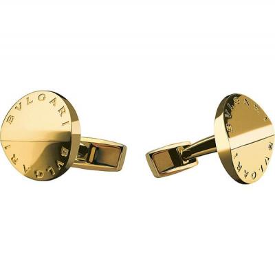 Bvlgari 18ct yellow gold cufflinks
