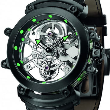 Bvlgari Tourbillon Saphir Ultranero: transparent black magic watch