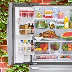LG Super-Capacity 4 Door French Door Refrigerator with Double Freezer Drawers LMX31985ST