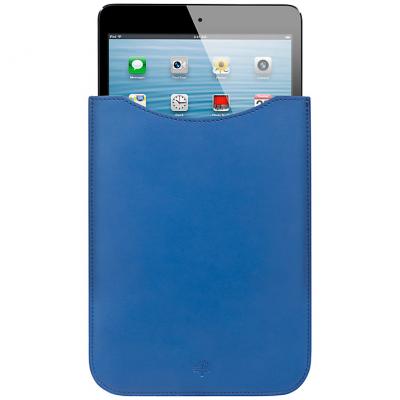 Mulberry Simple iPad mini Sleeve, Bluebell Blue Silky Classic Calf