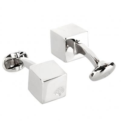 Mulberry cube cufflinks