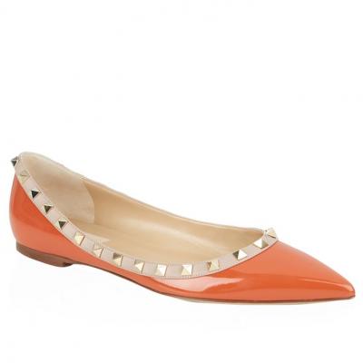 Valentino Rockstud Patent Flat