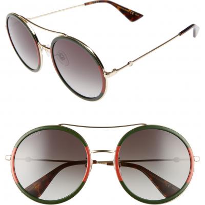 Gucci 56mm Round Sunglasses women