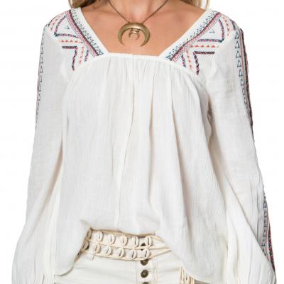 ONeill Sidra Embroidered Woven Top