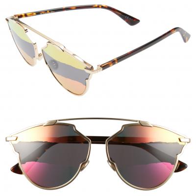 Dior So Real 59mm Brow Bar Sunglasses