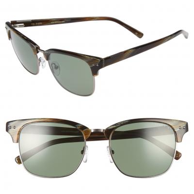 Ted Baker London 55mm Polarized Browline Sunglasses
