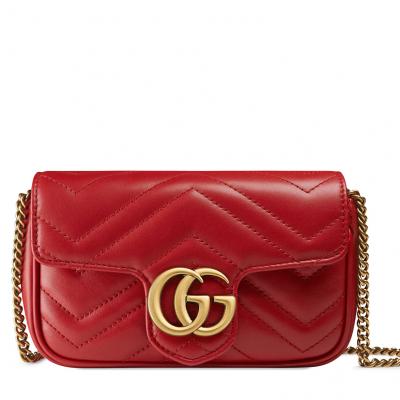 Gucci Supermini GG Marmont 2.0 Matelassé Leather Shoulder Bag