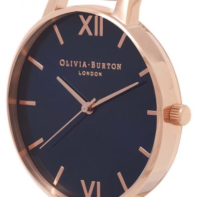 Olivia Burton Big Dial Leather Strap Watch