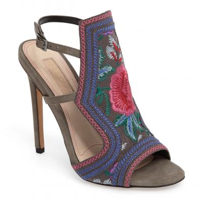 Topshop Raquel Embroidered Sandal (Women)