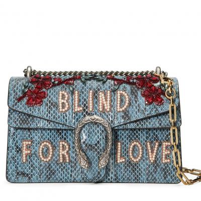 Gucci Dionysus Blind for Love Genuine Snakeskin Shoulder Bag