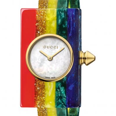 Gucci Plexiglas Bracelet Watch, 24mm x 40mm