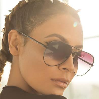 Quay Australia x Desi Perkins High Key 62mm Aviator Sunglasses