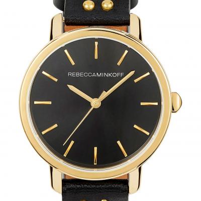 Rebecca Minkoff BFFL Studded Leather Strap Watch, 36mm