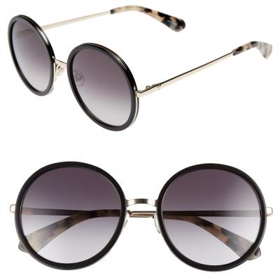 kate spade new york lamonica 54mm gradient lens round sunglasses