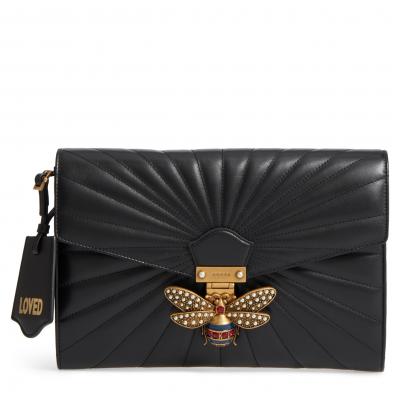 Gucci Queen Margaret Matelassé Leather Clutch