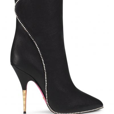 Gucci Fosca Crystal Embellished Pointy Toe Boot (Women)