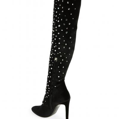 Giuseppe Zanotti Crystal Over the Knee Boot (Women)