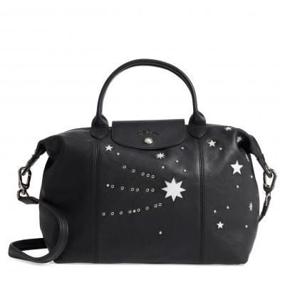 Longchamp Le Pliage Cuir Etoile Leather Handbag